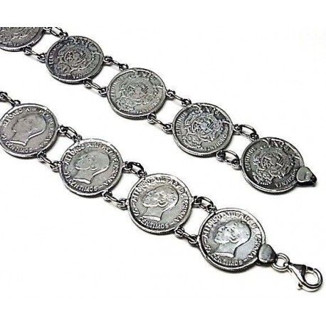 Pulsera lisa moneda