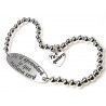 Pulsera chapa De tí aprenderé lo que mañana seré