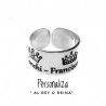 Sortija corona personalizada