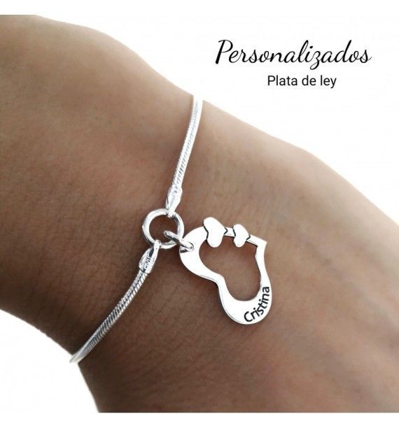 Pulsera corazón personalizada