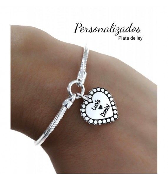 Pulsera corazón nombre