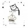 Colgante huella gato personalizado