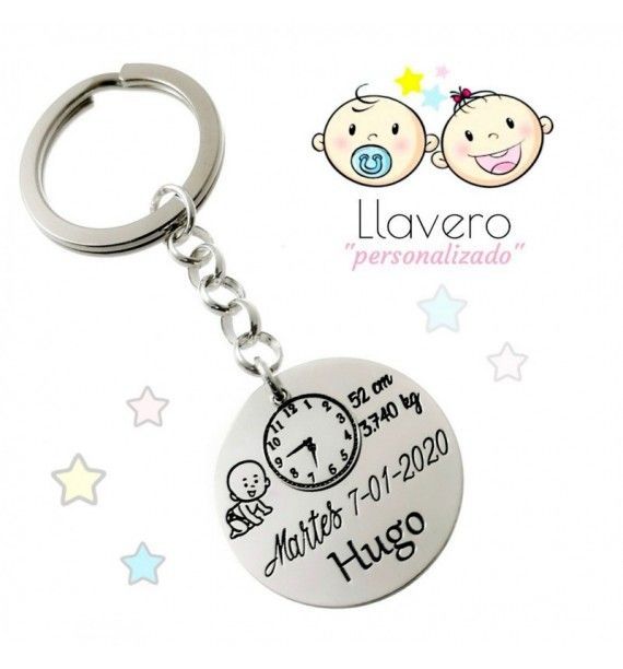Llavero nacimiento personalizado