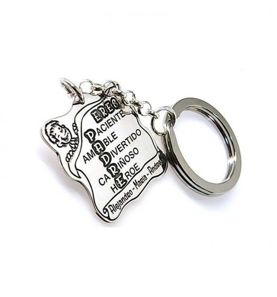 Llavero padre personalizado