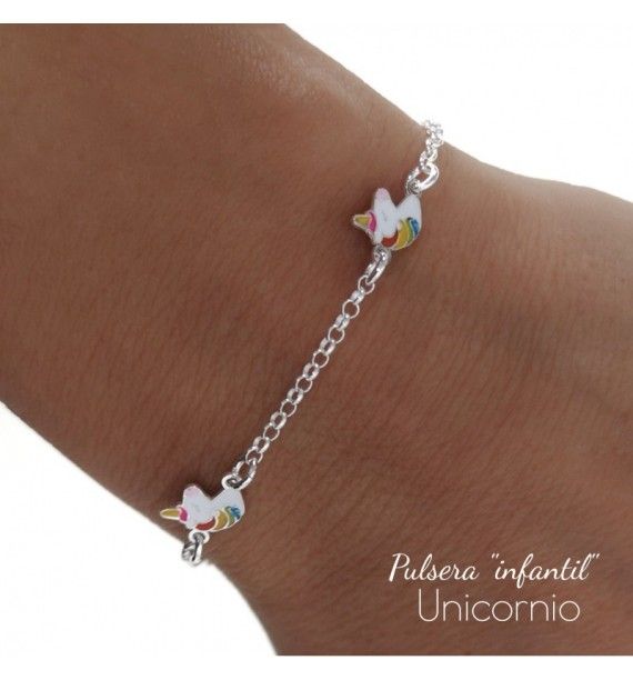 Pulsera infantil unicornio