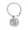 Pulsera lisa moneda