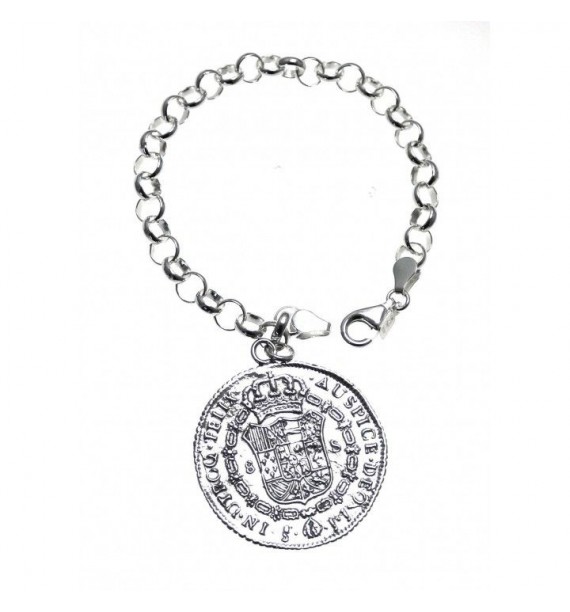 Pulsera lisa moneda