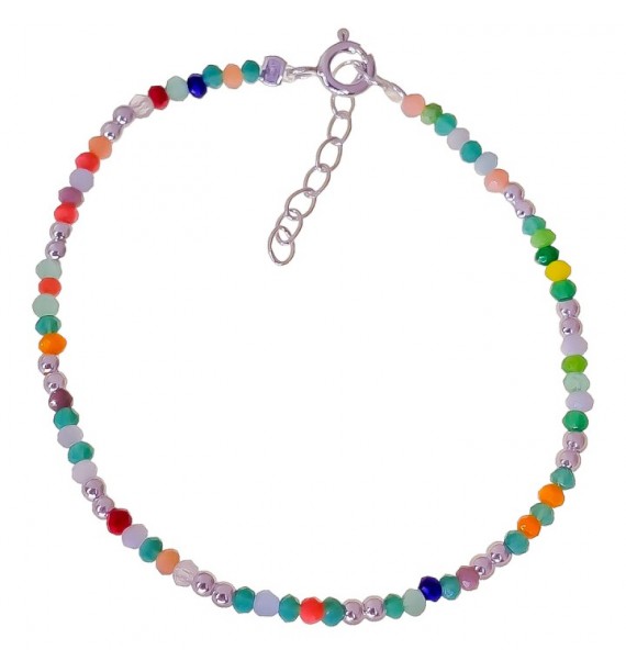 Pulsera piedra color