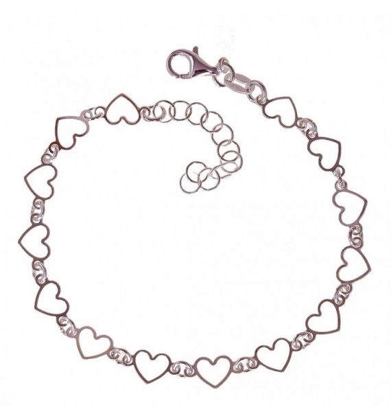 Pulsera corazones continuada