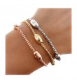 Pulsera coreana tricolor