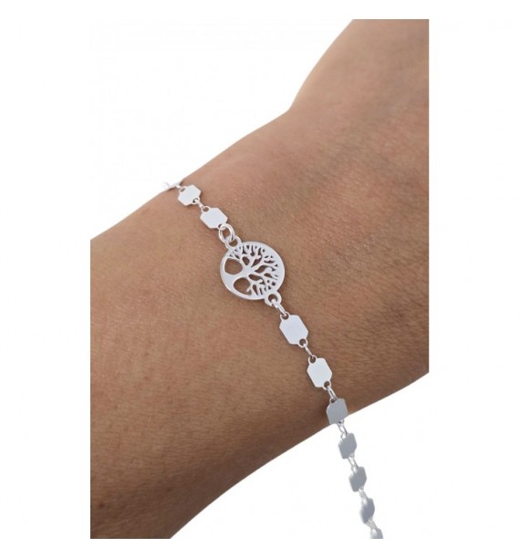 Pulsera chapitas árbol de la vida