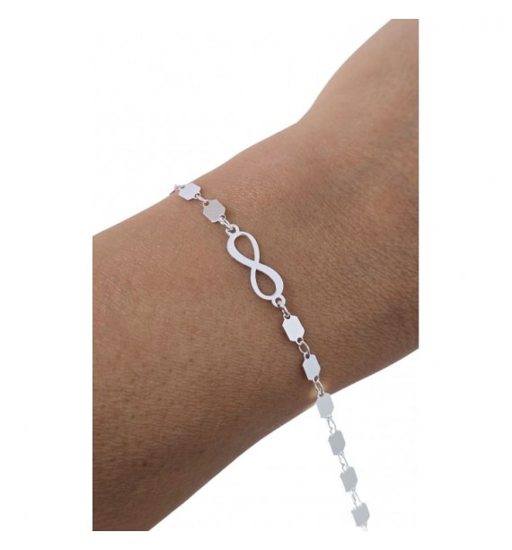 Pulsera chapitas infinito