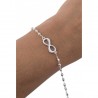 Pulsera cuadrados infinito