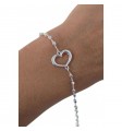 Pulsera cuadrados corazón
