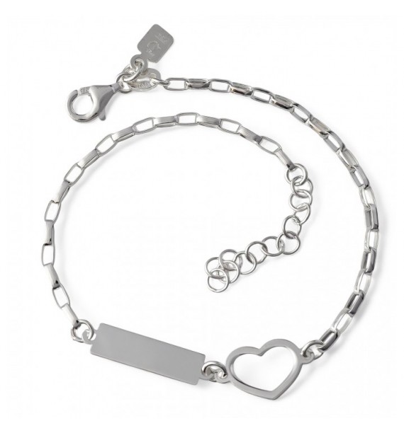 Pulsera chapa corazón