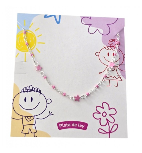 Pulsera infantil estrellas esmalte