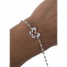 Pulsera mariposa combinada cuadrados