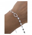 Pulsera chapitas corazón