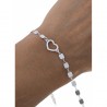 Pulsera chapitas corazón