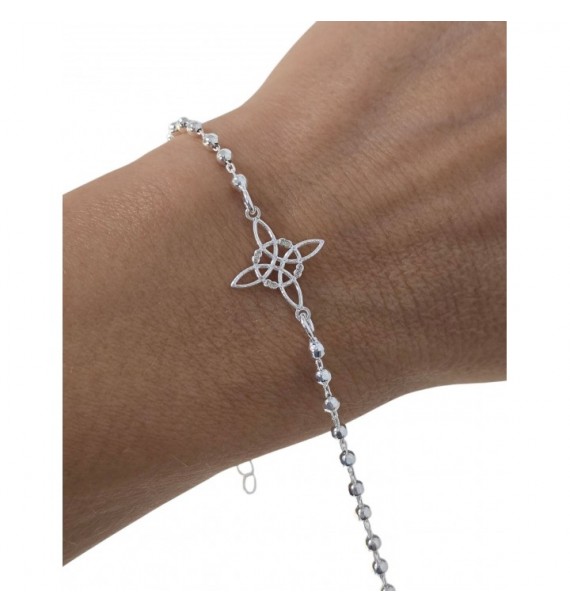 Pulsera combinada Nudo de Bruja