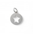 Colgante disco estrella calada