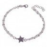 Pulsera doble cadena lumina estrella