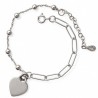 Pulsera combinada corazón