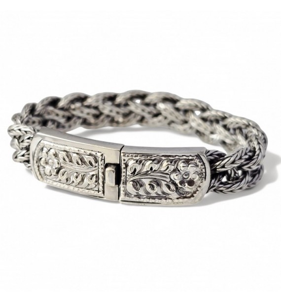 Pulsera trenzada oxidada