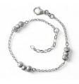 Pulsera rolo bolas talladas