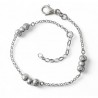 Pulsera rolo bolas talladas