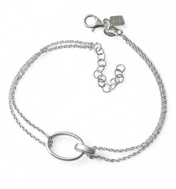 Pulsera doble cadena asas