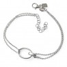 Pulsera doble cadena asas