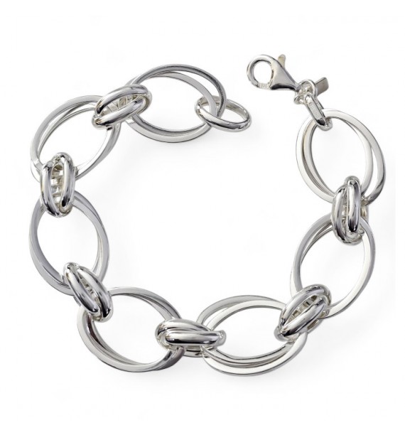 Pulsera asas huecas dobles