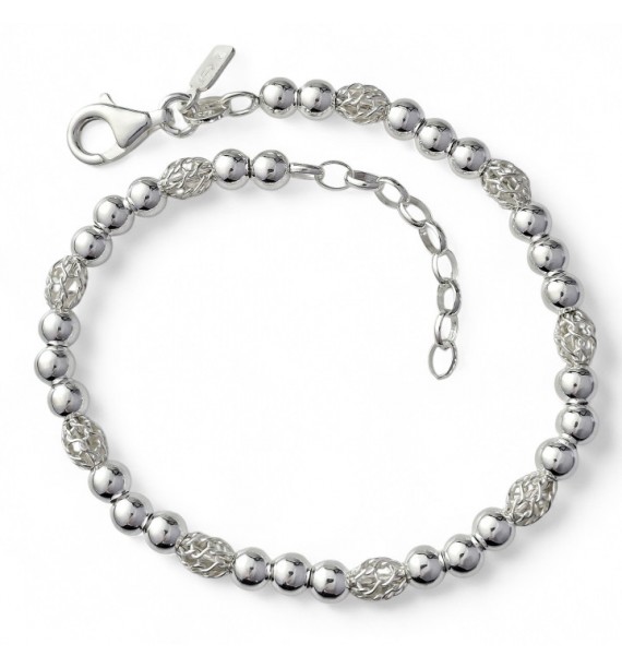 Pulsera bolas toneles