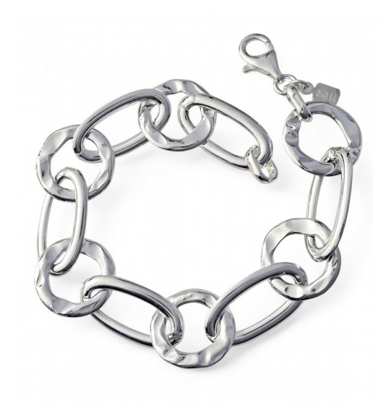 Pulsera asas huecas martilleada