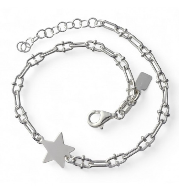 Pulsera eslabones estrella