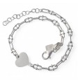 Pulsera eslabones corazón