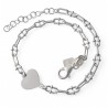Pulsera eslabones corazón