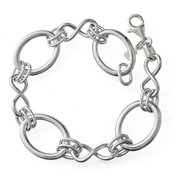 Pulsera asas huecas infinitos