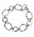 Pulsera asas huecas martilleadas