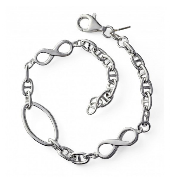 Pulsera forzada marina infinito
