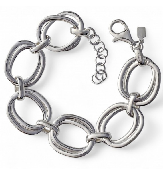 Pulsera asas huecas dobles