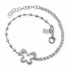 Pulsera doble cadena mariposa