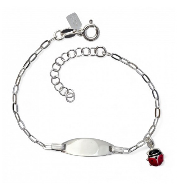 Pulsera esclava infantil mariquita