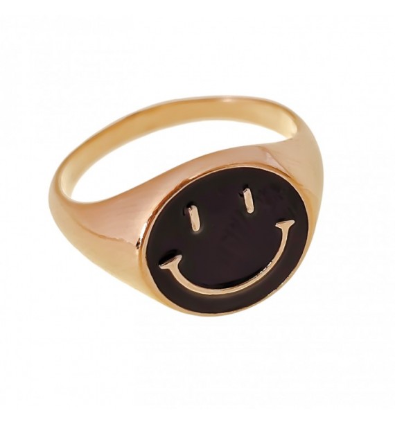 Sortija chapada esmalte