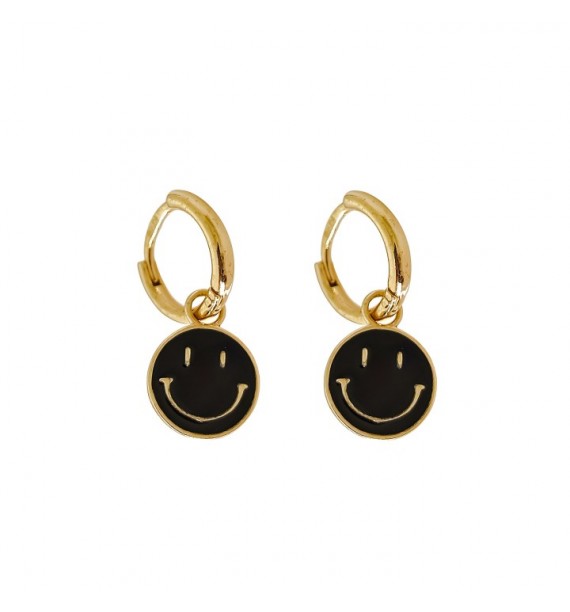 Aro chapado esmalte sonrisa