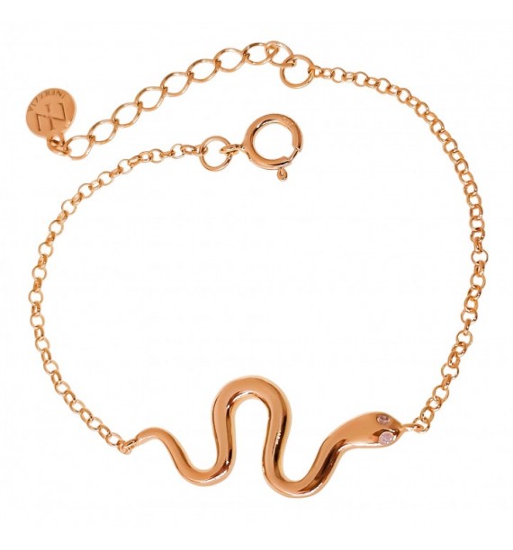 Pulsera chapada serpiente