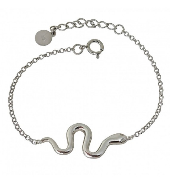 Pulsera rodio serpiente