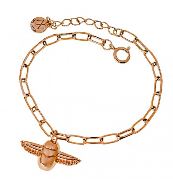 Pulsera chapada escarabajo