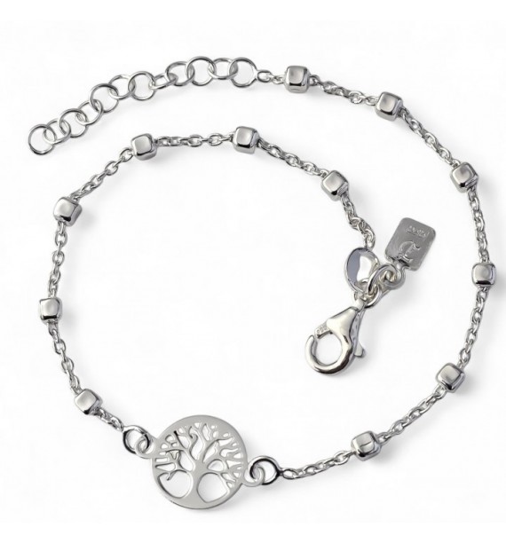 Pulsera árbol de la vida cuadrados